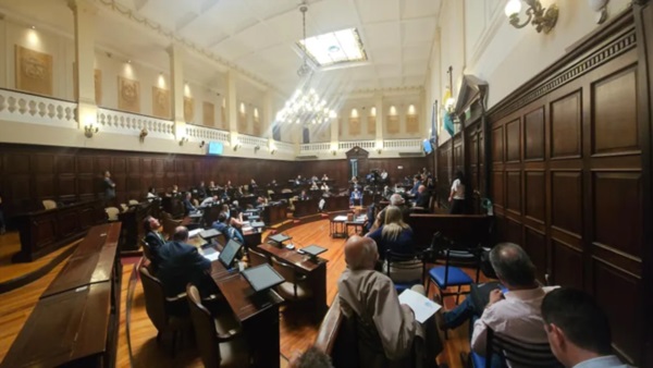La Cámara de Senadores dio sanción definitiva a la explotación de la DIA de PSJ Cobre Mendocino. (Foto: Ramiro Gómez / Los Andes)