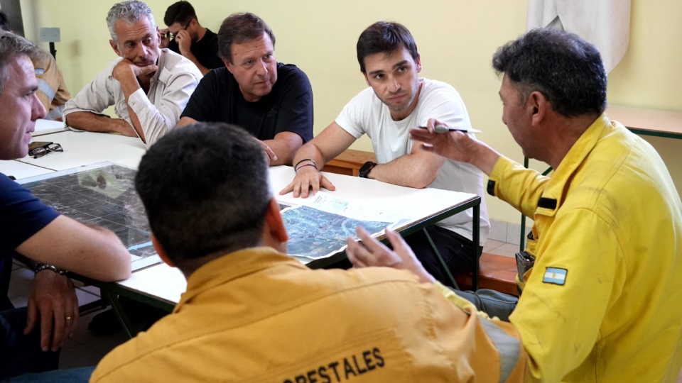 Del encuentro, también participó el intendente local, Bruno Pogliano.