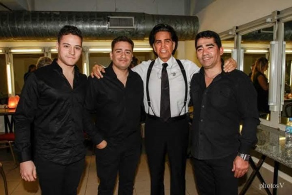 El saxofonista chubutense con el "Puma" Rodríguez