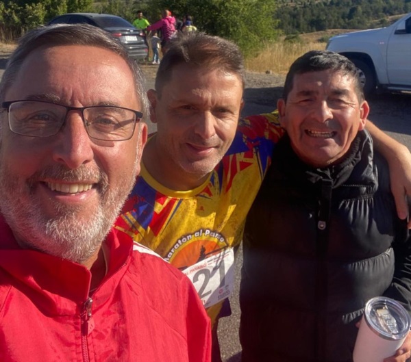 El tridente que ideó la carrera: "Cachano" Barría y los hermanos Bulin y Menén Fernández.
