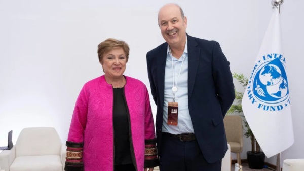 Federico Sturzenegger y Kristalina Georgieva mantuvieron una reunión en Arabia Saudita.