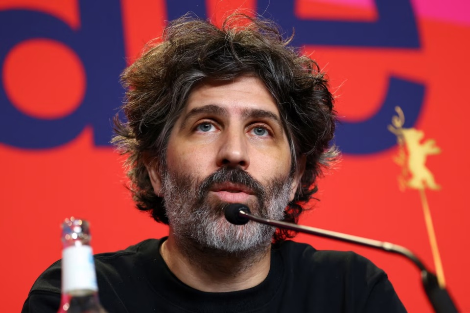 El director argentino Iván Fund durante la conferencia de prensa de presentación de "El mensaje".