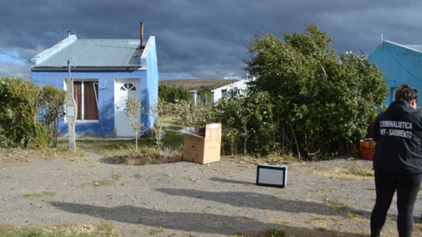 El lugar donde ocurrió el hecho de sangre.