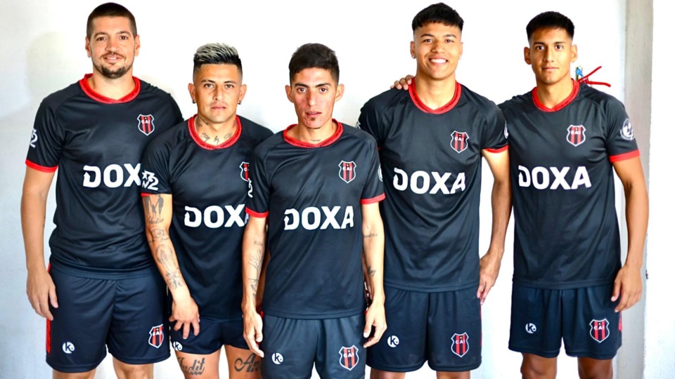 Nicolás Cottet, Enzo Bravo, Gonzalo Sosa, Ariel Penayo y Emiliano Santos. Foto: Independiente. 