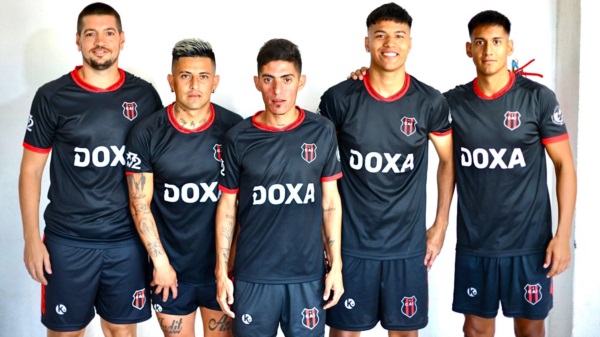 Nicolás Cottet, Enzo Bravo, Gonzalo Sosa, Ariel Penayo y Emiliano Santos. Foto: Independiente. 