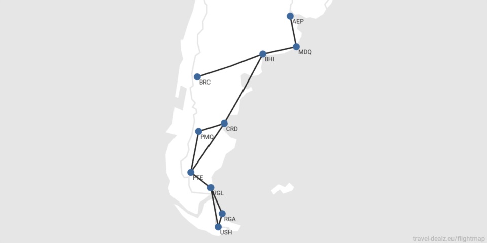 Rutas de abril a junio de LADE.