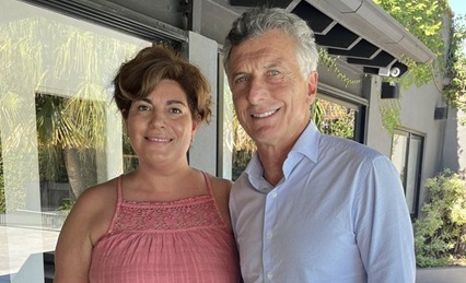 Romero y su jefe político, Mauricio Macri.
