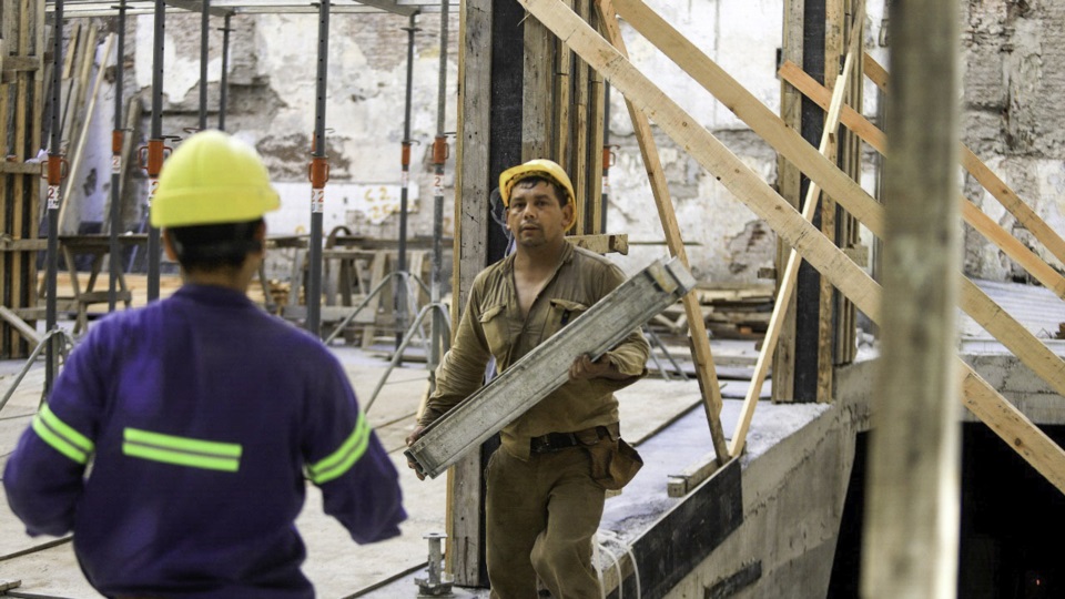 La rama de la construcción fue la que más sufrió con la recesión.