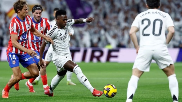 El derbi de Madrid, en la ida, fue para el Real por 2 a 1.