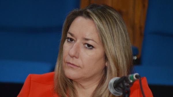 Paula Daher Scaglioni del bloque oficialista Juntos por el Cambio.