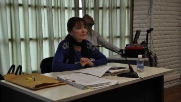 La representante de Fiscalía de Rawson, Patricia Cárcamo.