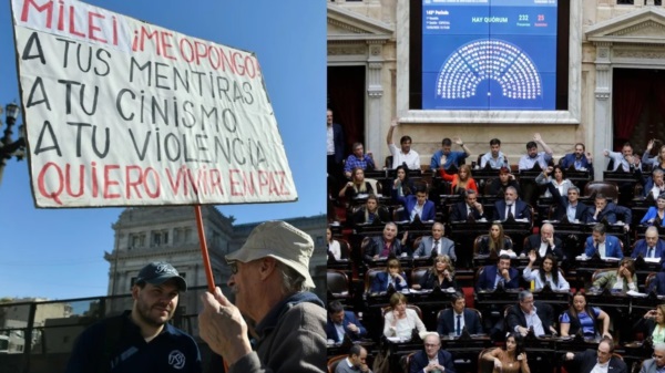 Mientras los jubilados se manifiestan, Diputados debate el DNU que habilitaría a Milei a tomar un nuevo crédito con el FMI.