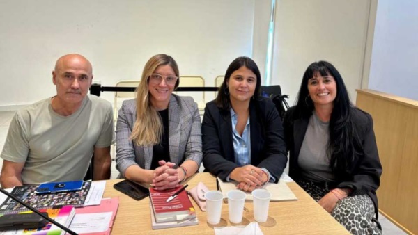 La fiscal Débora Barrionuevo y su equipo.