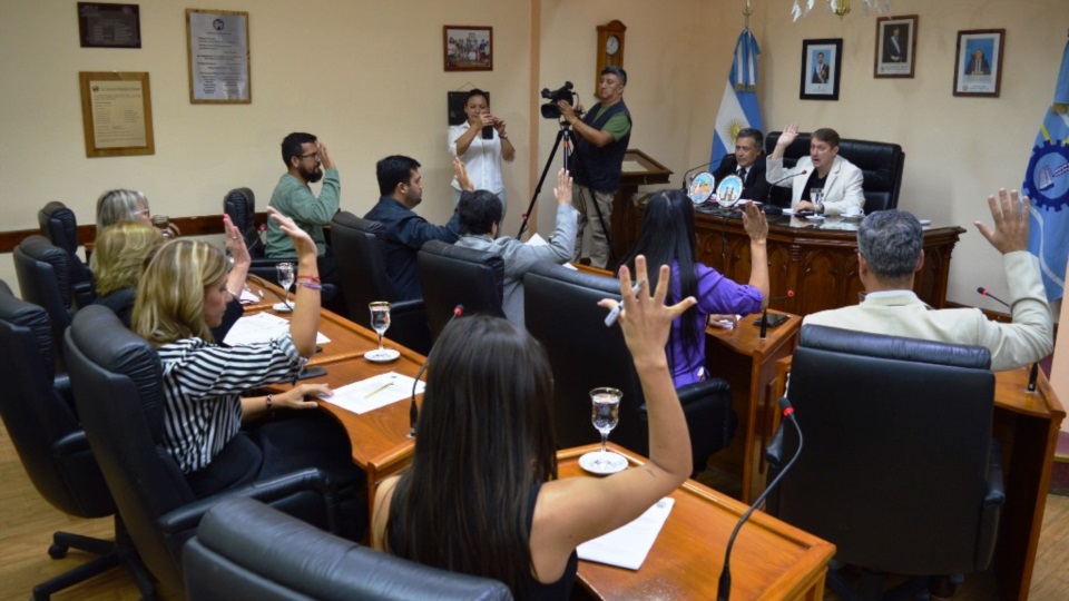 Sesión Concejo Deliberante Rawson 