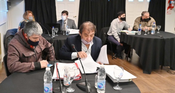 Una audiencia de la Causa "Royal Canin", en 2021, durante la pandemia.