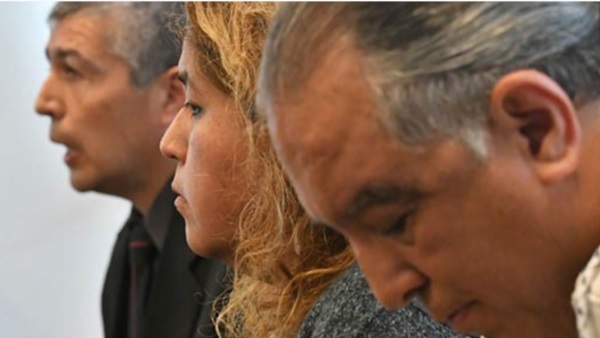 Gómez, Huichaqueo y Suárez (de der. a izq.), los tres principales implicados en el robo de alimento para mascotas.
