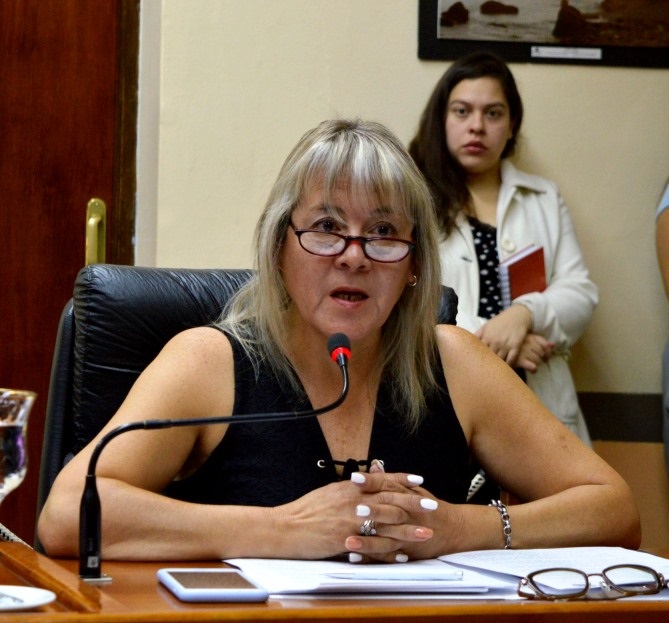 Gladis Poblete, concejal de "Juntos por el Cambio".  