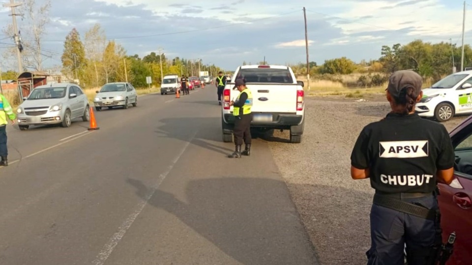 El Gobierno del Chubut controló más de 9.500 vehículos.