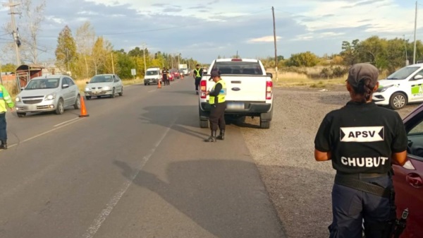 El Gobierno del Chubut controló más de 9.500 vehículos.