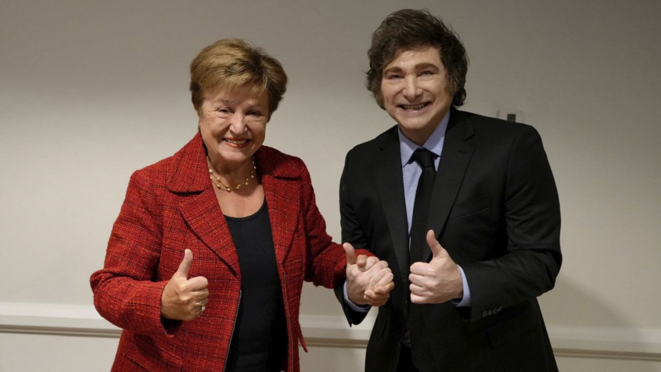 ¿De qué se ríen? Georgieva y Milei, artífices de otro acuerdo espurio.