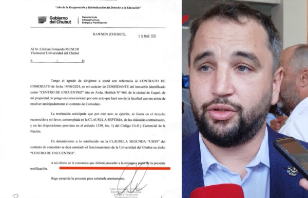 La nota del ministro Tórtola a la UdC.