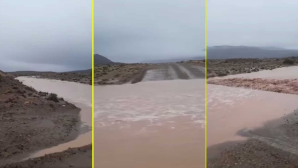 la Ruta Provincial N°12 se encuentra intransitable en el tramo entre Paso de Indios y Cerro Cóndor.
