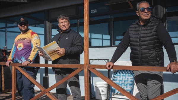 Gastón Williams, director de Deportes de Rawson, presente. 