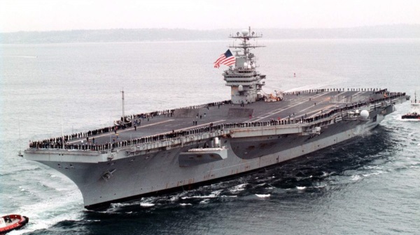El "USS Carl Vinton" se sumará a los patrullajes marítimos en una zona muy caliente.