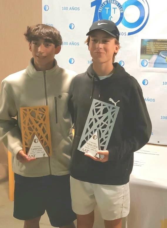 El "Lolo" March y Manuel Seijas de Buenos Aires, los dos mejores del cuadro individual masculino Sub 16.
