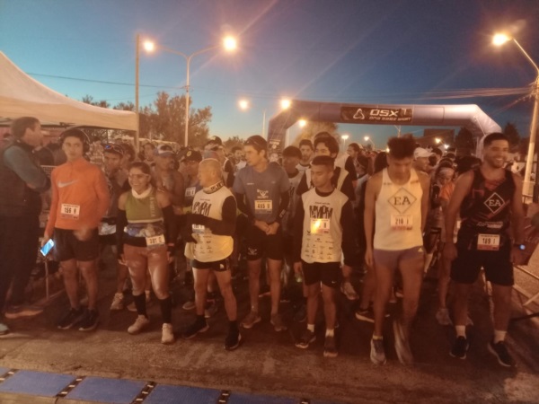 La largada de la carrera, a las 7 y media de la mañana.