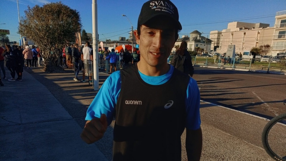 El mejor chubutense del momento se lució en Madryn antes de viajar a Colombia.