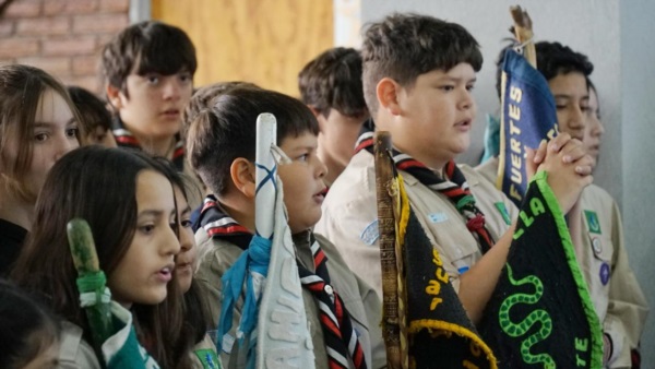 Los scouts de San Cayetano de festejo.