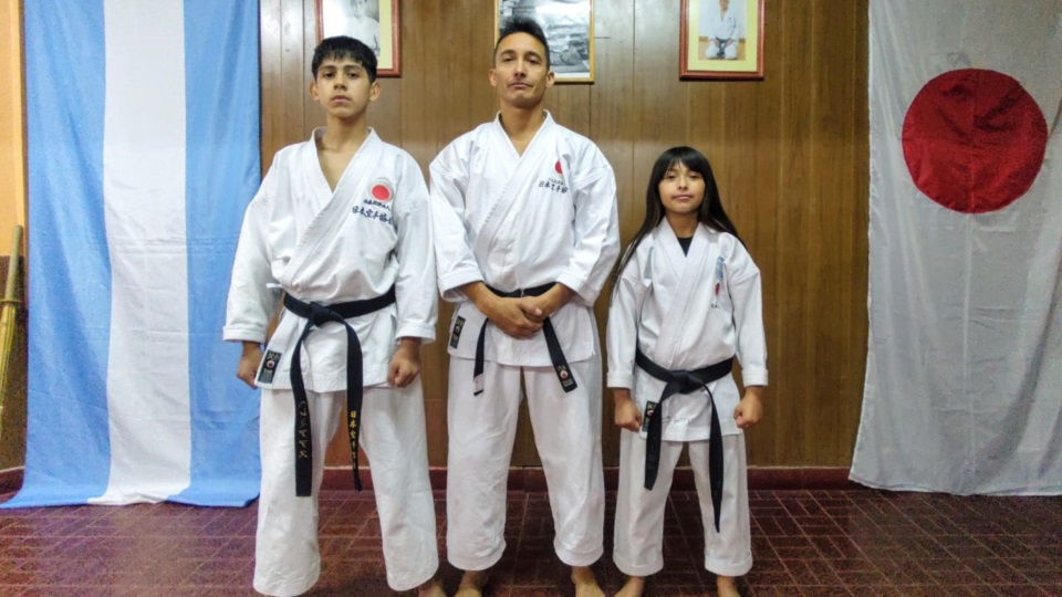 Jeremías, Leandro y "Vicki". 