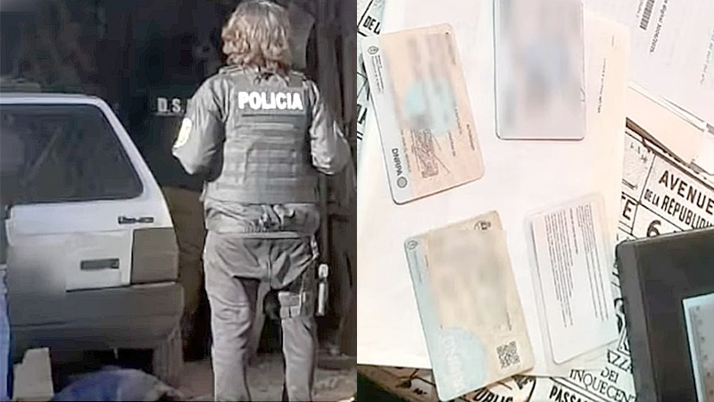Además de los rodados, se incautó documentación.