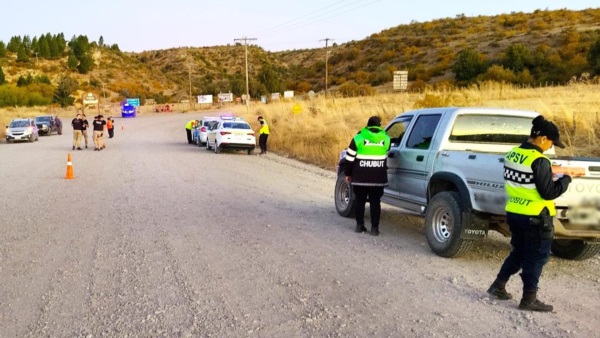 El Gobierno del Chubut controló más de 9.300 vehículos.