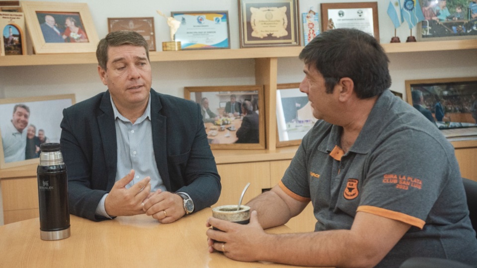 Damián Biss y Carlos Liñeyro, pte. de Bigornia.