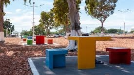 El nuevo espacio verde en el barrio General Mosconi genera un gran flujo de personas.