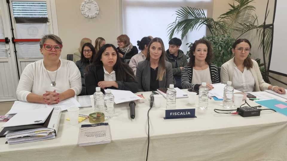 El equipo de Fiscalía en el caso Ana Calfin.