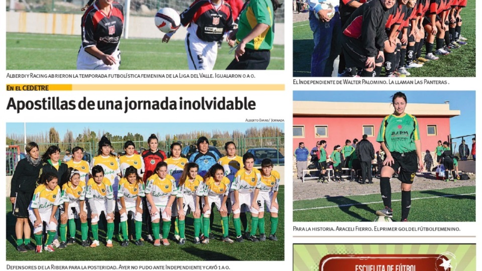 La primera goleadora, Araceli Fierro en una fecha histórica.