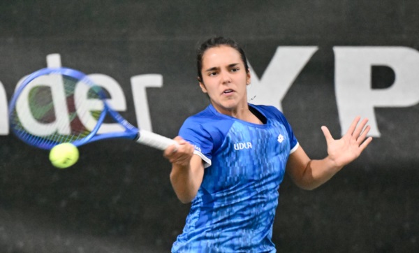 La chilena Vergara dejó escapar un partido increíble que podía haber ganado en el segundo set (Daniel Feldeman/Jornada Medios).