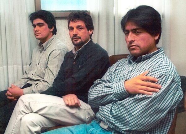 Smith (izquierda), Vitti y Zabala, el trío enjuiciado y absuelto.