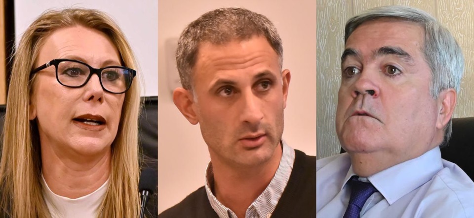 Desde la izquierda, Breckle, D`Antonio y Miquelarena. 