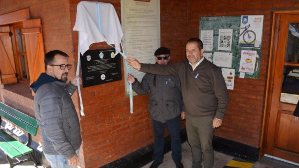 Taccetta en la estación de trenes de La Trochita. Dijo que el lunes va a la Fiscalía.