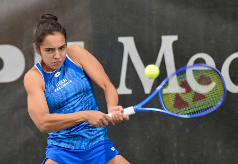 Vergara Rivera asoma como una promesa del tenis chileno. (Foto: Daniel Feldman/Jornada).