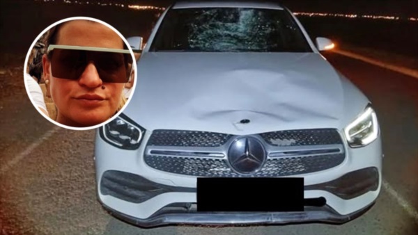 Sofía Arnoldi, la victimaria y su Mercedes Benz.
