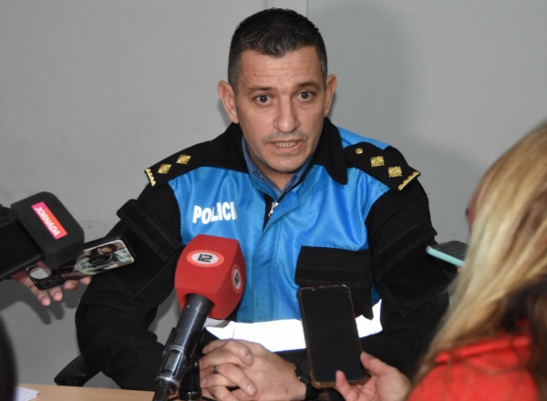 Leonardo Miñan, jefe de la Comisaría Primera de Trelew.