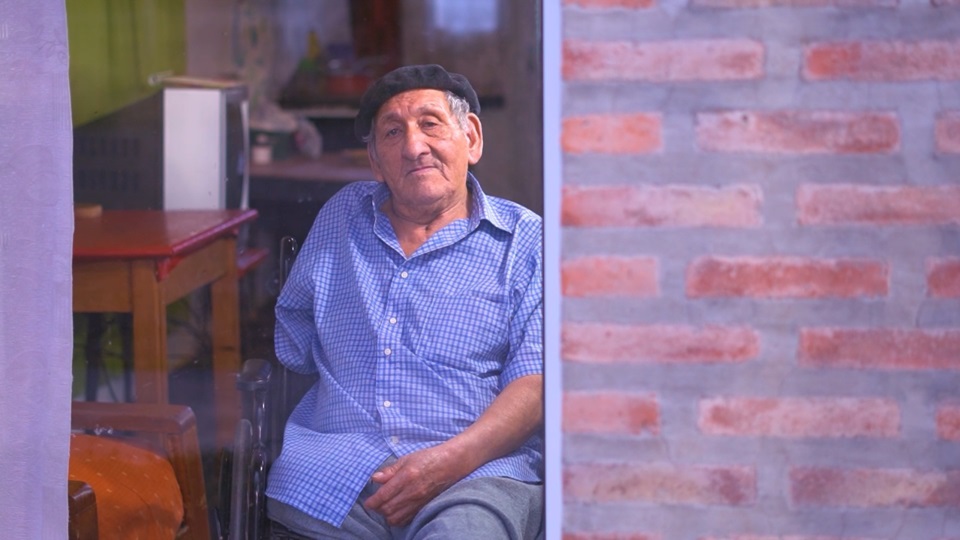 Benito  Gerez, el vecino protagonista del primer programa de "Palabras Mayores".