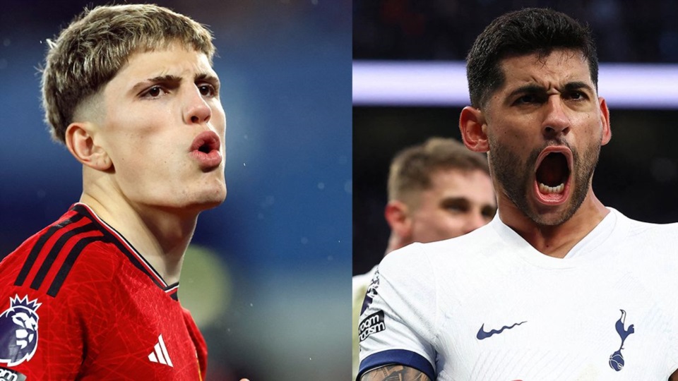 Garnacho y Cuti Romero se enfrentarán en la final de la Europa League.