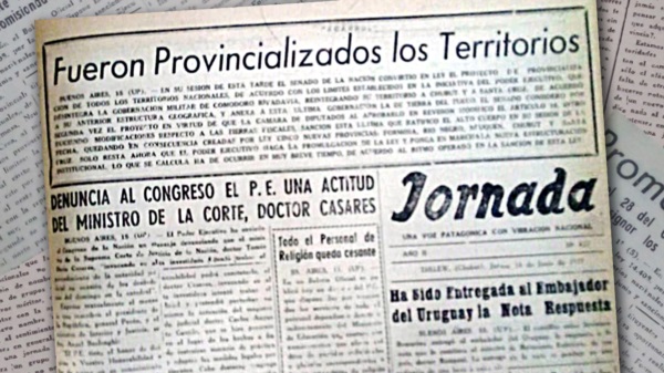 Historia pura. La tapa de Jornada de hace 70 años.