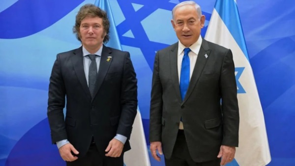 Javier Milei y Benjamín Netanyahu